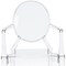 Homeroots Clear Acrylic King Louis Back Dining Arm Chair 520270 - alternate 5