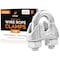 Xpose Safety Wire Rope Clamp for Stainless Steel 1/8in Galvanized U Bolt Cable Clips, 48PK GCC18-48-X-S - alternate 1