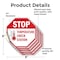 Signmission Stop Temperature Check Station, 6 inch X 6 inch, Vinyl Decal, 5PK OC-D-5PACK-6-199 - alternate 4