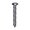 Auveco 4 x 3/4in Phillips Pan Head Tapping Screw Zinc, 100PK 3074 - alternate 1