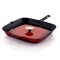 Megachef 11 Inch Square Enamel Cast Iron Grill Pan with Matching Grill Press in Red with Press MG-GS28AR - alternate 5