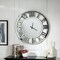 Homeroots 37" Silver Acrylic Silent Analog Round Wall Clock 635646 - alternate 5