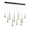 Euf Cambre, Chandelier , 10-Light, 50", Matte Black, Travertine 50129-010 - alternate 3