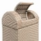 Happimess Darla 14.27-Gallon All-Weather Wicker/Metal Swing Top Hideaway Outdoor Trash Can, Light Pink/White HPM1201D - alternate 8