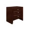 Homeroots 25" Merlot Wood Three Drawer Nightstand 384023 - alternate 4