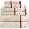 Homeroots Set of Six Cream Cotton Jacquard Towel Set, 6PK 712109 - alternate 3