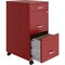 Nusparc 3-Drawer Mobile Vertical File Cabinet, 14.2" x 18" x 29.5", Red NPRVF318BMRD - alternate 2