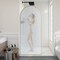Anzzi Ember Series 74x 34in Framed Arch Fixed Shower Screen Door, Brushed Gold, 8mm Tempered Fluted Glass SD-AZ18-01BG-FL - alternate 12