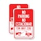 Signmission No Parking - No Estacionar Tow - Away Zone With Graphi, 18'' X 24'', Heavy Gauge Aluminum, 2PK A-1824-2PACK-23804 - alternate 1