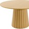 Homeroots 52" Brown Solid Wood Pedestal Base Round Top Dining Table 721010 - alternate 4
