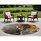 Homeroots 8' Brown And Gray Round Abstract Washable Indoor Outdoor Area Rug 559438 - alternate 1