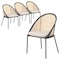 Leisuremod Urbane Collection Modern Dining Chair With Wicker back in Taupe, 4PK UC21WTP4 - alternate 1