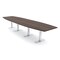 Skutchi Designs 16ft Boat Conference Table With Power | Harmony Series | 16 Person Meeting Room Table HAR-BOT-48X192-T-H3041-NA - alternate 1