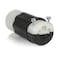 Leviton StraightBladeConnector, 20A, Black;White 5369E - alternate 6