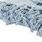 Homeroots 50" X 60" Light Blue Cotton Woven Throw Blanket with Tassels And Fringe 518837 - alternate 4