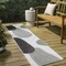 Jonathan Y Zia Modern Geometric Organic Shapes Cream/Black 2 ft. x 8 ft. Indoor/Outdoor Runner Rug TSN306A-28 - alternate 1