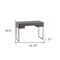 Homeroots Modern Gray and Silver Faux Snakeskin Desk 402070 - alternate 4