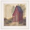 Homeroots Folk Art Outhouse II 1 White Framed Print Bathroom Wall Art 404717 - alternate 1