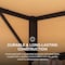 Sunjoy 10' x 12' Wall Mounted Gazebo with Weather Resistant Fabric Roof, Black Aluminum and Metal Frame A101001560 - alternate 7