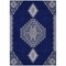 Homeroots 3' X 5' Navy Blue Gray And Brown Oriental Washable Indoor Outdoor Area Rug 598424 - alternate 6