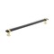 Amerock Overton 11-5/16 in 288 mm Center-to-Center Brushed Matte Black/Brushed Gold Cabinet Pull BP36685BMBBGL - alternate 1