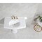 Kingston Brass 35" Ceramic Pedestal Sink, 8-Inch, 3-Hole, Glossy White VPB3538 - alternate 5