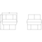 Siemens ALPHA 400/630/1250 DIN pin insulator for busbars 1-pole, with fastening 8GK9110-0KK00 - alternate 3