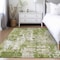 Homeroots 5' X 8' Green And Ivory Abstract Washable Indoor Outdoor Area Rug 597957 - alternate 4