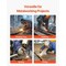 Vevor Oxygen Acetylene Hose 1/4-Inch x 25FT R Grade Hose 300PSI Max Working Pressure RTW1425A - alternate 6