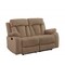 Homeroots 63" Beige Leather Match Recliner 329384 - alternate 6