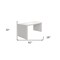 Homeroots 62" White Wood Computer Desk 554200 - alternate 4