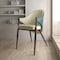 Leisuremod Sante Modern Leather Dining Arm Chair with Iron Legs in Cream/Green, 4PK SC53CRDG4 - alternate 9