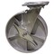 Service Caster 8 Inch Semi Steel Swivel Caster with Roller Bearing and Brake SCC-30CS820-SSR-TLB - alternate 1