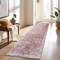 World Rug Gallery Transitional Bordered Vintage Machine Washable Non Slip Runner Rug 2 ft 6 in x 10 ft Multi 6026MULTI2X10 - alternate 1