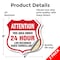 Signmission 24 Hour Surveillance Shield Sign Attenti, 6 inch X 6 inch, Vinyl Decal, 2PK SHI-D-2PACK-6-349 - alternate 5