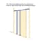 Sartodoors Modern Wood Interior Door with Hardware, Planum 0011 Concrete and Aluminum Strips, Single Panel Fra PLANUM0011ID-BTN-1884 - alternate 4