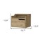 Homeroots 13" Beige Wood One Drawer Floating Nightstand 546198 - alternate 13