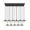 Z-Lite Renaud Matte Black 17 Light Linear Chandelier 827P6-17L-MB-LED - alternate 7