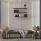 Apollo Tile Bois 24x48 Almond Wood Porcelain Large Format Fluted Wall Tile (15.55 sq ft/case), 2PK ZENEIDEALM2448 - alternate 3