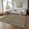 Homeroots 5' X 8' Brown And Ivory Floral Washable Indoor Outdoor Area Rug 581889 - alternate 5