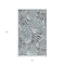Homeroots 3' X 5' Blue Ivory And Navy Blue Palm Leaf Indoor Outdoor Area Rug 554903 - alternate 7