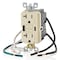 Leviton USBReceptacle, 20A, Almond, Thermoplastic GUAC2-T - alternate 4