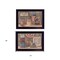 Homeroots Set Of Two God Bless or Sweet Land 3 Black Framed Print Wall Art, 2PK 406001 - alternate 4