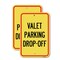 Signmission Valet Parking Drop-Off, 12'' X 18'' 2 Signs, Heavy Gauge Aluminum, 2PK A-1218-2PACK-22765 - alternate 1