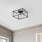 Jonathan Y Kyle 14" 3-Light Modern Farmhouse Metal/Iron Open-Caged LED Flush Mount, Oil Rubbed Bronze JYL7911A - alternate 9