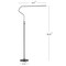 Jonathan Y Julian 65.25" Integrated LED Metal Floor Lamp, Black JYL7020B - alternate 7