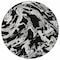 Homeroots 8' Black And Gray Round Abstract Washable Indoor Outdoor Area Rug 600068 - alternate 5