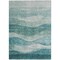 Homeroots 3' X 5' Teal Blue And Aqua Abstract Washable Indoor Outdoor Area Rug 604989 - alternate 5