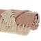 Homeroots 50" X 60" Brown and Ivory Woven Cotton Striped Throw Blanket with Tassels 478666 - alternate 3