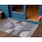 Homeroots 3' X 5' Purple Gray And Beige Geometric Washable Indoor Outdoor Area Rug 616736 - alternate 1